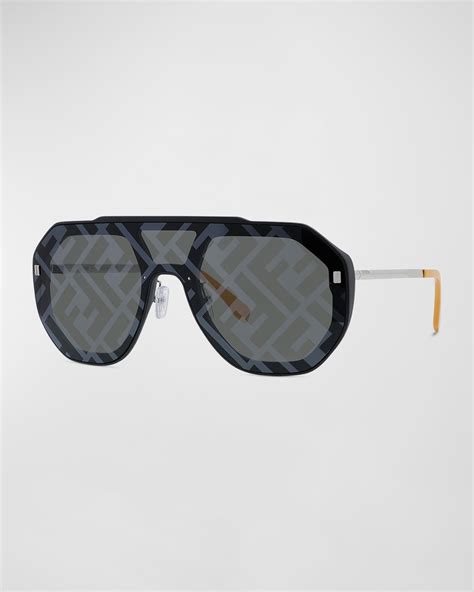 fendi ff shield sunglasses|fendi oversized 56mm sunglasses.